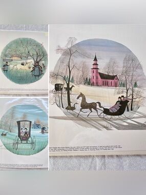 Lot Of 3 Vintage P. Buckley Moss Signed & Numbered Prints Unframed 1990s